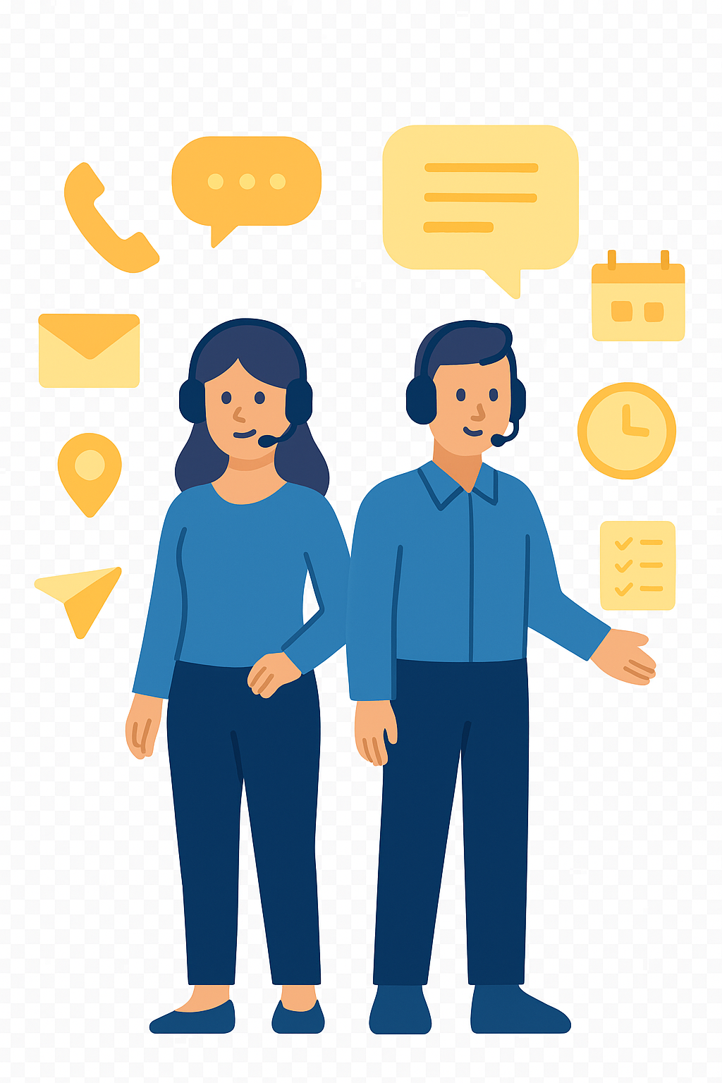 Equipo de ElectricalWorks visitando a un cliente.